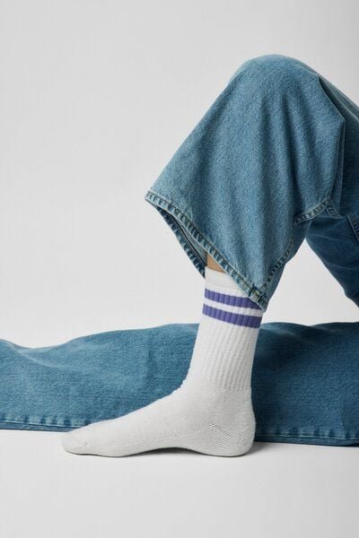 ettics STUDIO sock stripes wisteria