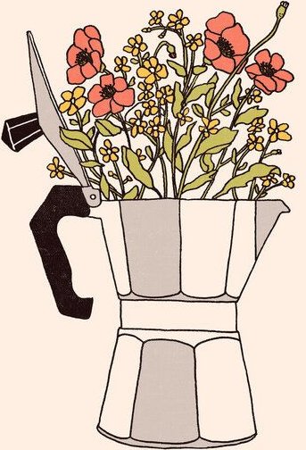 Photocircle Poster / Leinwandbild - Moka Blumen