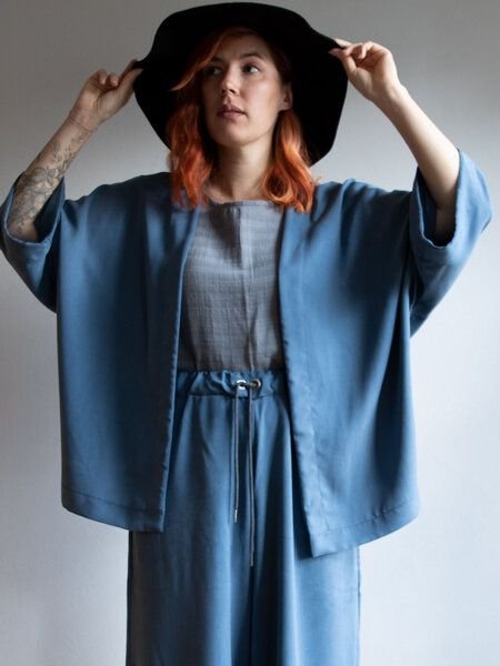 Ecostories Oversize Kimono aus Lyocell