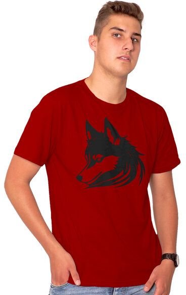 HANDGEDRUCKT "Husky" Männer T-Shirt von EarthPositive