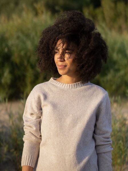 FUXBAU Frauen Merino Strickpullover