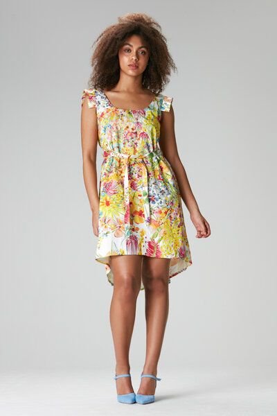 Studio Hertzberg Blumenkleid "FOL-KKE" aus Bio Baumwolle und Lyocell