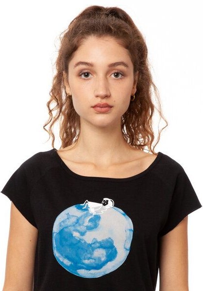 FellHerz Damen T-Shirt Moon Girl