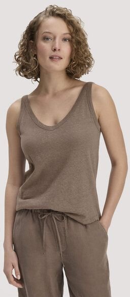 hessnatur Jersey Top Regular Leinen und reiner Bio-Baumwolle