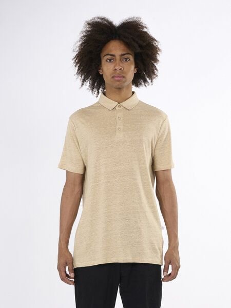 KnowledgeCotton Apparel Poloshirt - Linen polo - aus Leinen