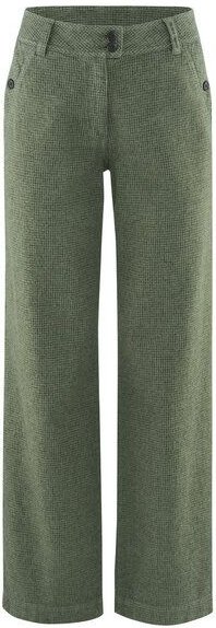 Thumbnail - HempAge Damenhose mit Pepita-Muster Hanf/Biobaumwolle
