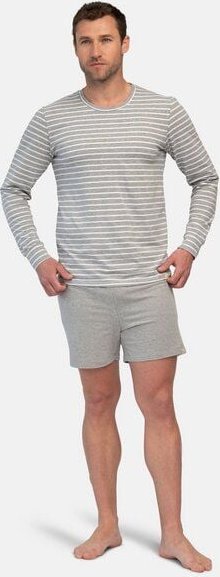 greenjama Herren Langarm-Shirt Ringel, aus Bio Baumwolle und GOTS zertifiziert