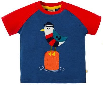 Frugi Kurzarmshirt mit Möwe