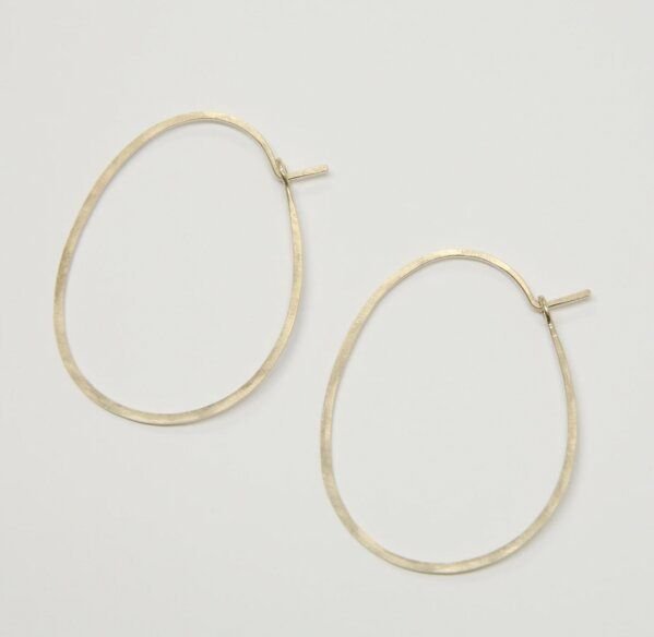 Thumbnail - BELLYBIRD Jewellery CREOLEN - Oval, gehämmert, M/L