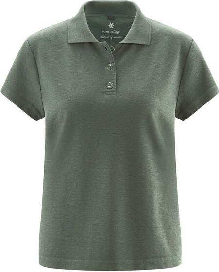 HempAge Klassisches Damen-Poloshirt Hanf/Biobaumwolle
