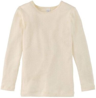 hessnatur Langarmshirt aus Bio-Baumwolle mit Bio-Schurwolle und Seide