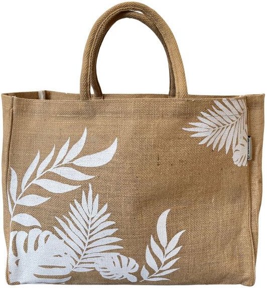 Domelo große Jute Einkaufskorb, Vegane Einkaufstasche nachhaltige Handtasche/ Shopper