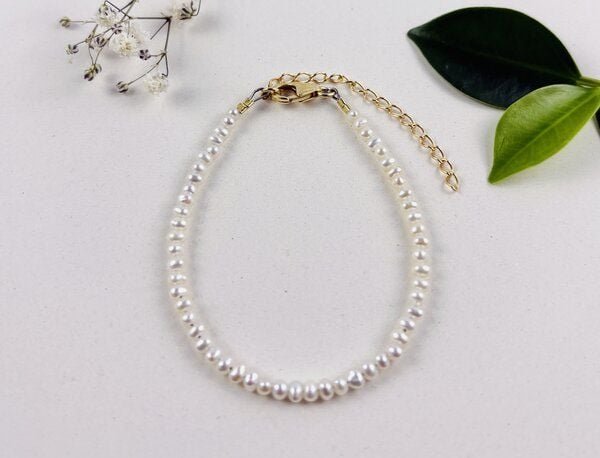 Purewater Upcycling-Armband aus Süßwasserperlen (Unisex)