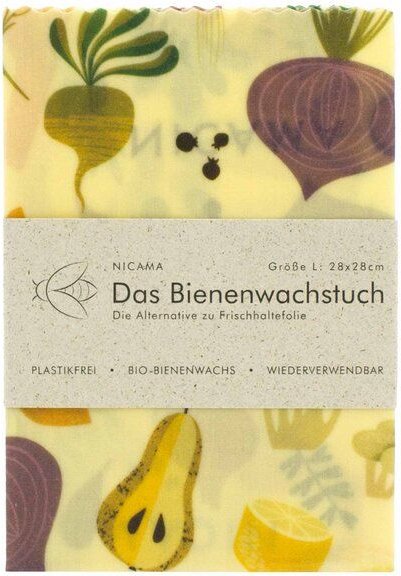 NICAMA Bienenwachstuch "Gesundes Gemüse"