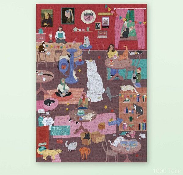 Willa Wunst Katzencafé Puzzle
