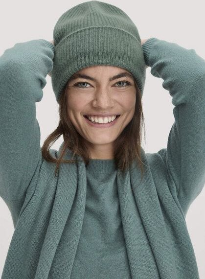hessnatur Strick Mütze aus Bio-Merinowolle mit Cashmere