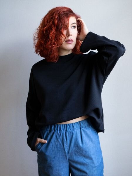 Thumbnail - Ecostories Turtleneck Pullover classico