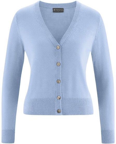 Hempage Damen Strickjacke kurz Hanf/Bio-Baumwolle