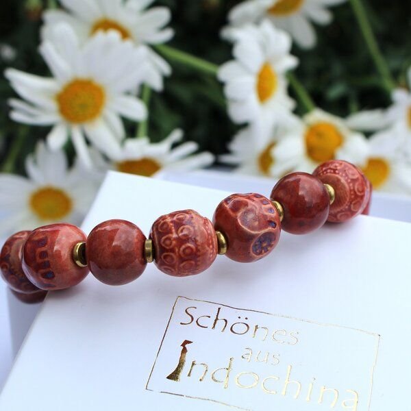 Schönes aus Indochina Armband Keramik KINGDOM