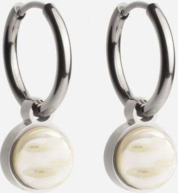 ALEXASCHA Silber Creolen mit Anhänger | Mix & Match