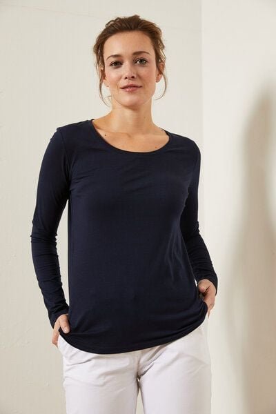 LANIUS Langarmshirt aus Bio-Baumwolle GOTS