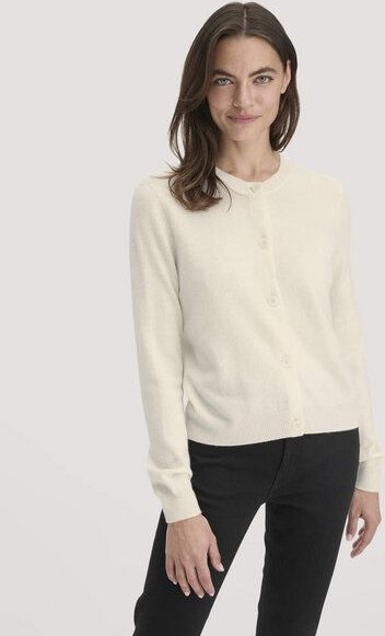 hessnatur Strick Jacke Regular aus Schurwolle mit Kaschmir