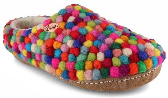 WoolFit Barfuß-Hausschuhe „Footprint“ hand-gefilzt, extra weich & flexibel