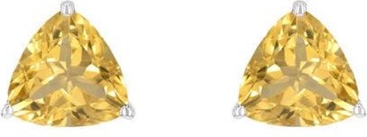 Eppi Silberne Ohrstecker mit Citrinen Nellie