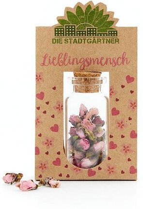 Die Stadtgärtner Getrocknete Blüten im Glas | Kreatives Geschenk für Lieblingsmenschen