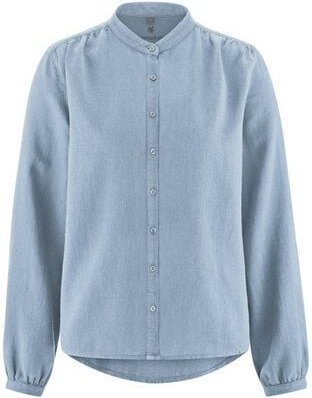 HempAge Feminine Stehkragenbluse Hanf/Biobaumwolle