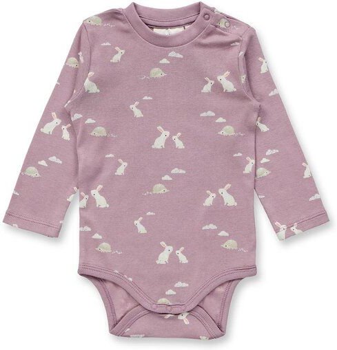 Sense Organics & friends in cooperation with GARY MASH Langarmbody aus Biobaumwolle mit Allover-Print