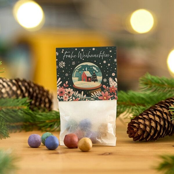 Die Stadtgärtner 10 x 5 Blumenmurmeln "Schneekugel" | Kleine Geschenkidee zu Weihnachten