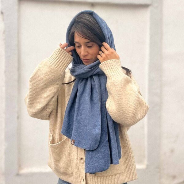 Liebe Deinen Planeten Bio-Baumwolle Winter Kuschel Schal XL | Vegan | Kratzfreie Naturfaser | Made in Austria | in viele...