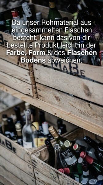 MaBe Windlicht handgefertigt aus der Burgunder Weinflasche - nachhaltige Geschenkidee