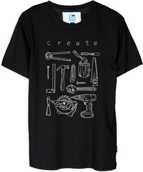 GARY MASH Shirt Create groß aus Biobaumwolle