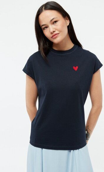Givn Berlin T-Shirt GBLAILA (HEART) aus Bio-Baumwolle mit Stickerei