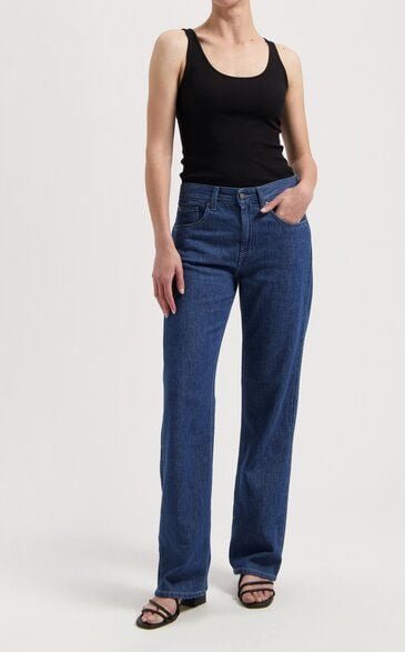 MUD Jeans Jamie Mid Loose Flow - Stone Indigo