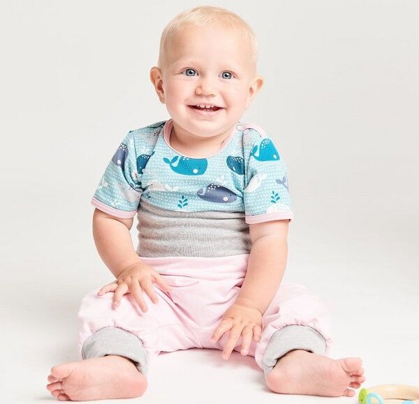 Cheeky Apple Pumphose aus Bio-Baumwolle "Pastell Uni" Rosa/Türkis/Hellblau