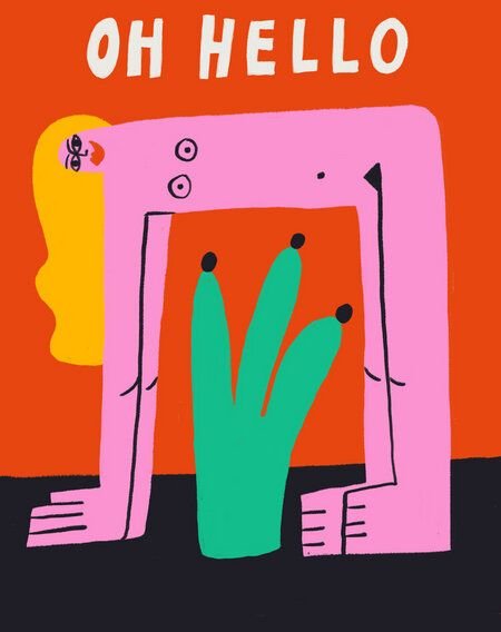 Photocircle Poster / Leinwandbild - Oh Hello