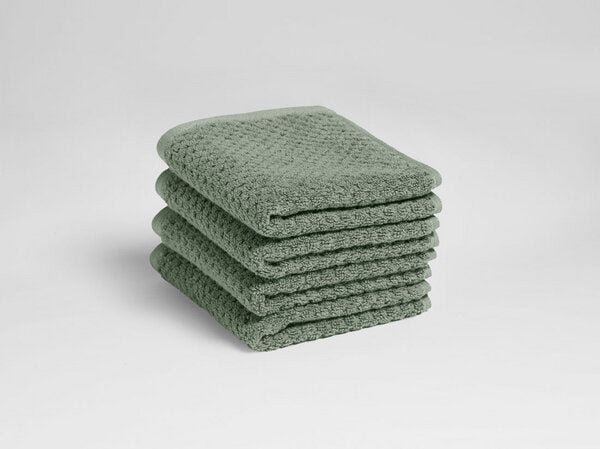 Yumeko Gästehandtücher Dots 30x50 - 4 Stk. aus Bio-Baumwolle