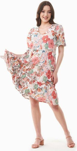 Thumbnail - ORGANICATION Kleid aus Bio-Baumwoll-Voile mit Blumenmuster