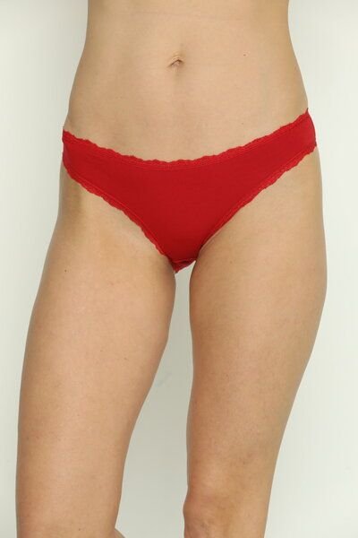 Bruno Barella "2er Pack" GOTS zertifizierte Slips mit Spitze aus feinster Biobaumwolle