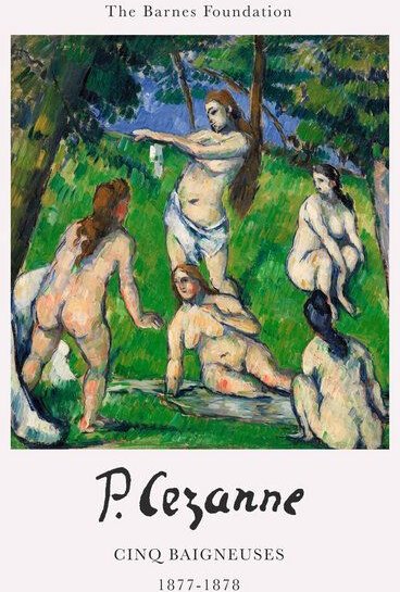 Photocircle Poster / Leinwandbild - Paul Cézanne: Fünf Badende (Cinq baigneuses), 1877–1878