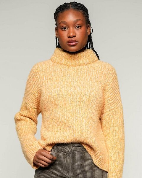 Alma & Lovis Multicolor Rippenpullover im Alpaka-Mix | Fancy Rolli