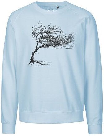 Peaces.bio - handbedruckte Biomode Bio Herren-Sweatshirt Windy Tree