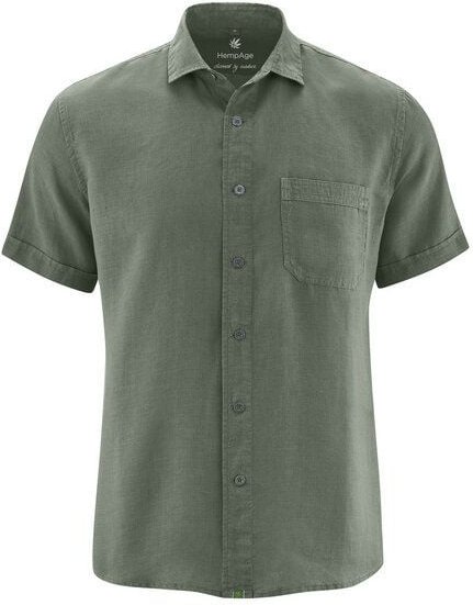 HempAge 100% Hanf Kurzarmhemd Herren