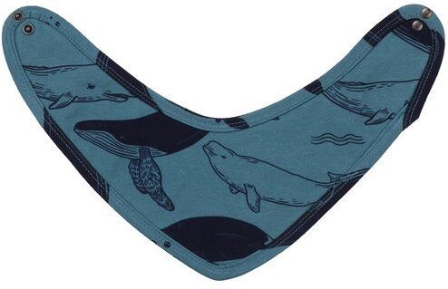 Dreieckstuch Walkiddy Bio-Baumwolle Whale Friends Dunkelblau GOTS-zertifiziert, nachhaltiges Accessoire für Babys & Kind...
