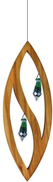 Mitienda Shop Fensterdeko aus Holz, Fakos mit Kristall