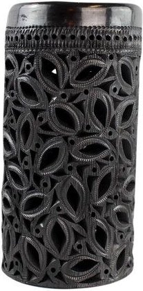 Mitienda Shop Dekovase oder Deckenleuchte aus schwarzer Keramik