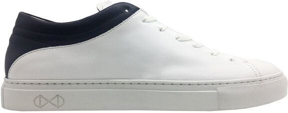 Thumbnail - Sneaker aus Leder "nat-2 Sleek Low white navy" in weiß und blau